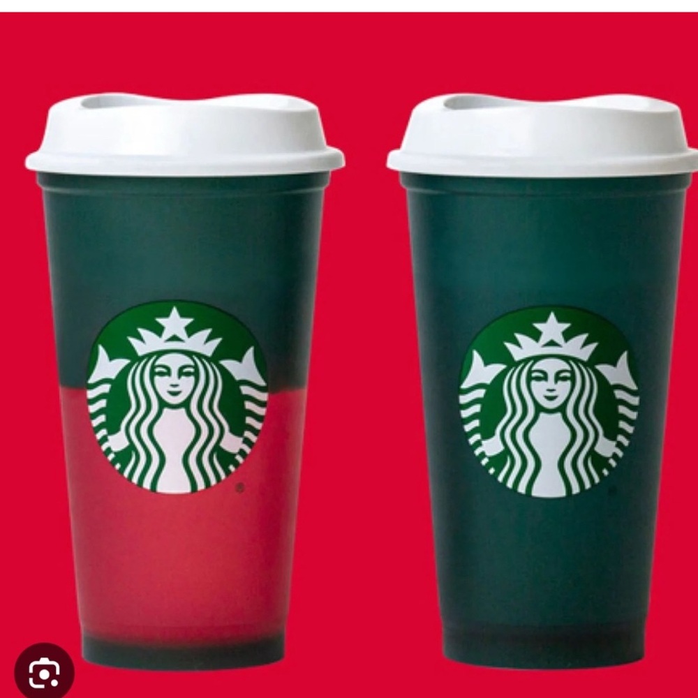 Starbucks Festive color changing hot mug